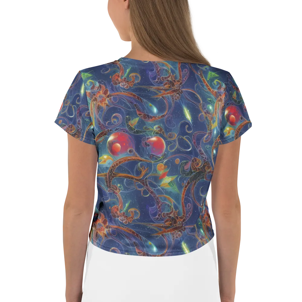 Sapphire Eden on Crop Tee — Back