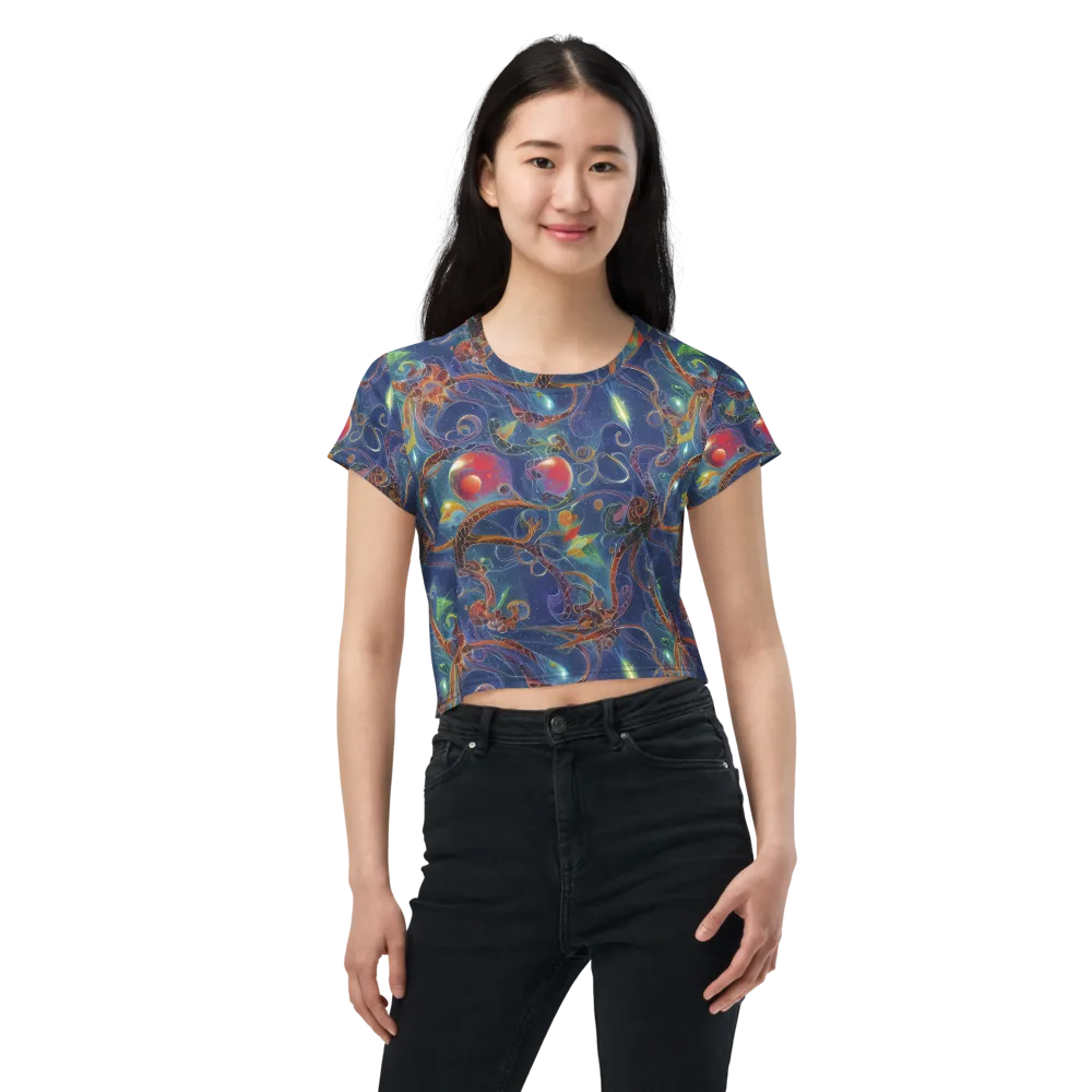 Sapphire Eden on Crop Tee — Front