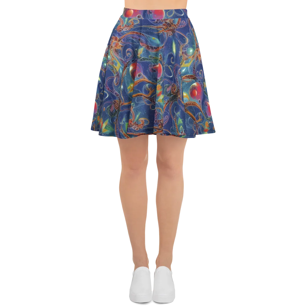 Sapphire Eden on Skater Skirt — Front