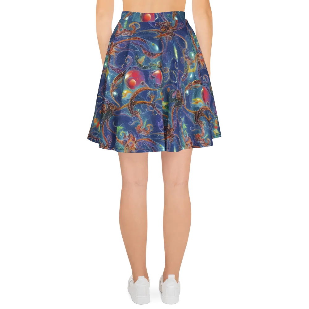 Sapphire Eden on Skater Skirt — Back