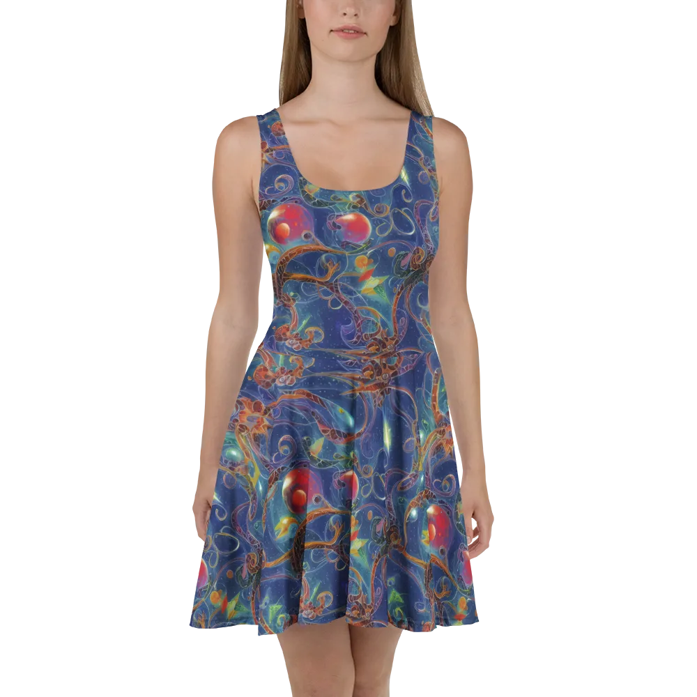 Sapphire Eden on Skater Dress — Front