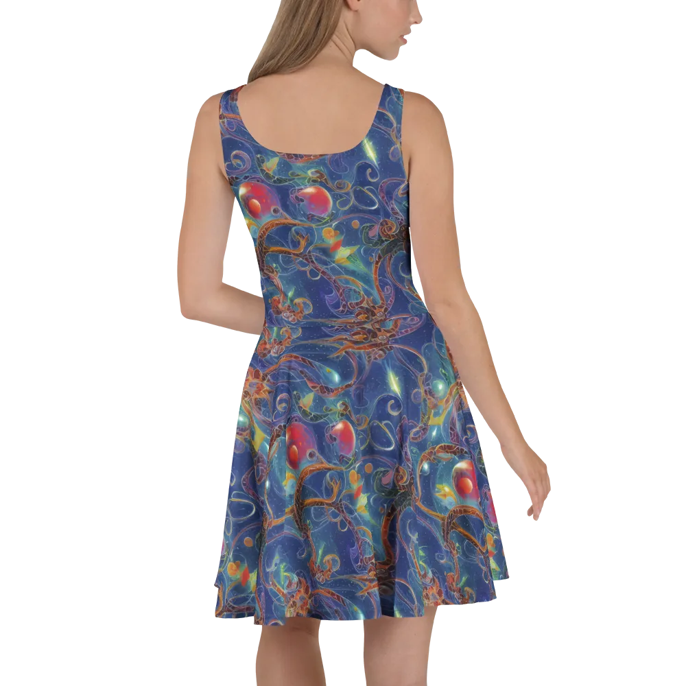 Sapphire Eden on Skater Dress — Back