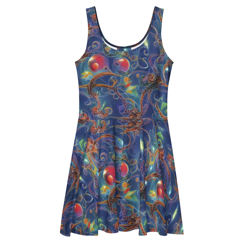 Sapphire Eden on Skater Dress — Front