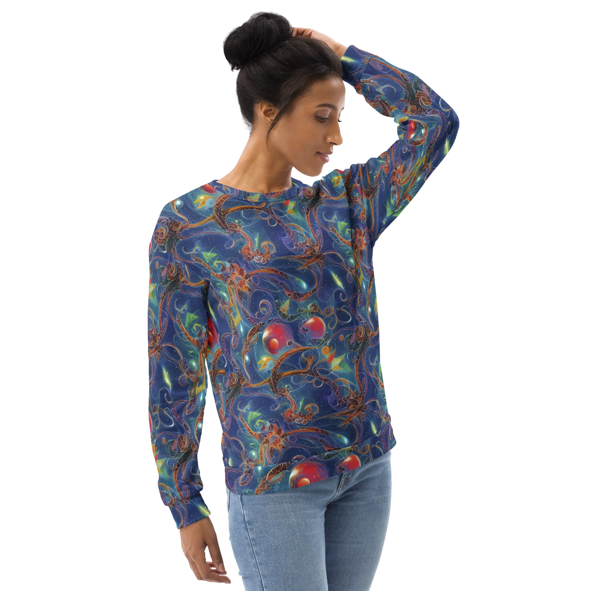Sapphire Eden on Sweatshirt — Right Front