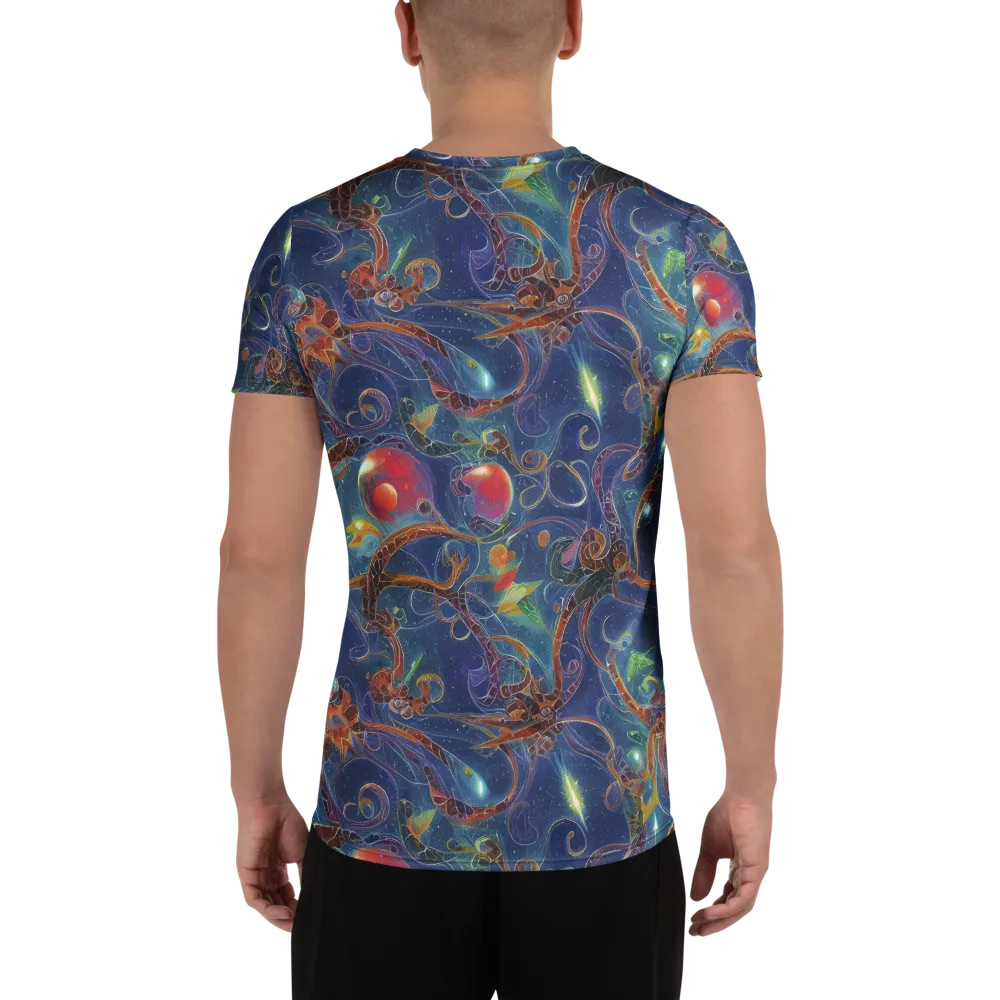 Sapphire Eden on Men's Athletic T-Shirt — Back