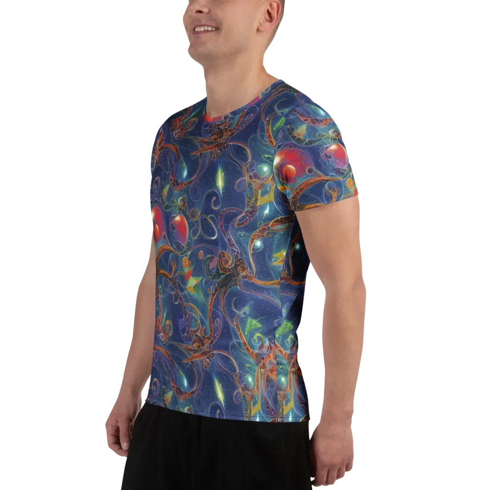 Sapphire Eden on Men's Athletic T-Shirt — Left