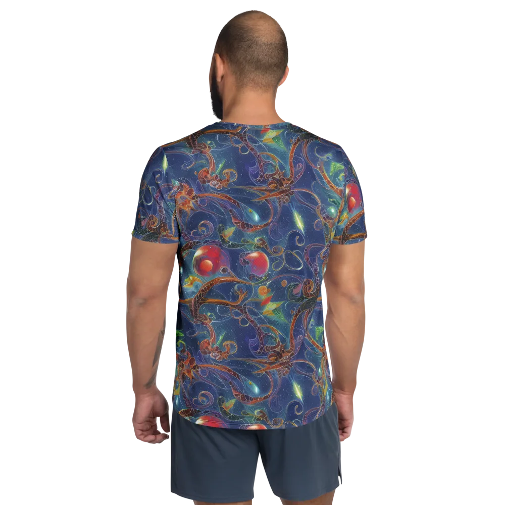 Sapphire Eden on Men's Athletic T-Shirt — Back