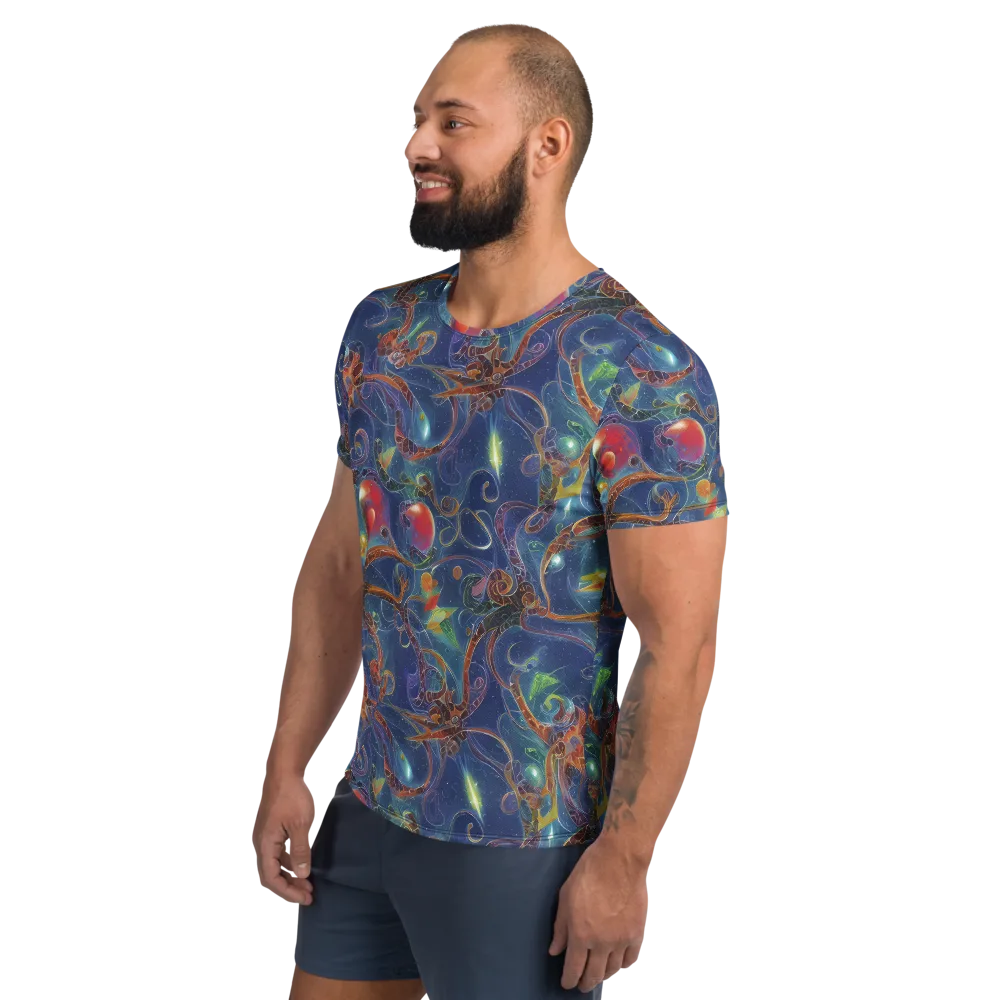 Sapphire Eden on Men's Athletic T-Shirt — Left