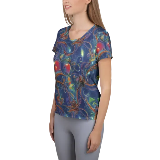 Sapphire Eden on a Women's Athletic T-Shirt