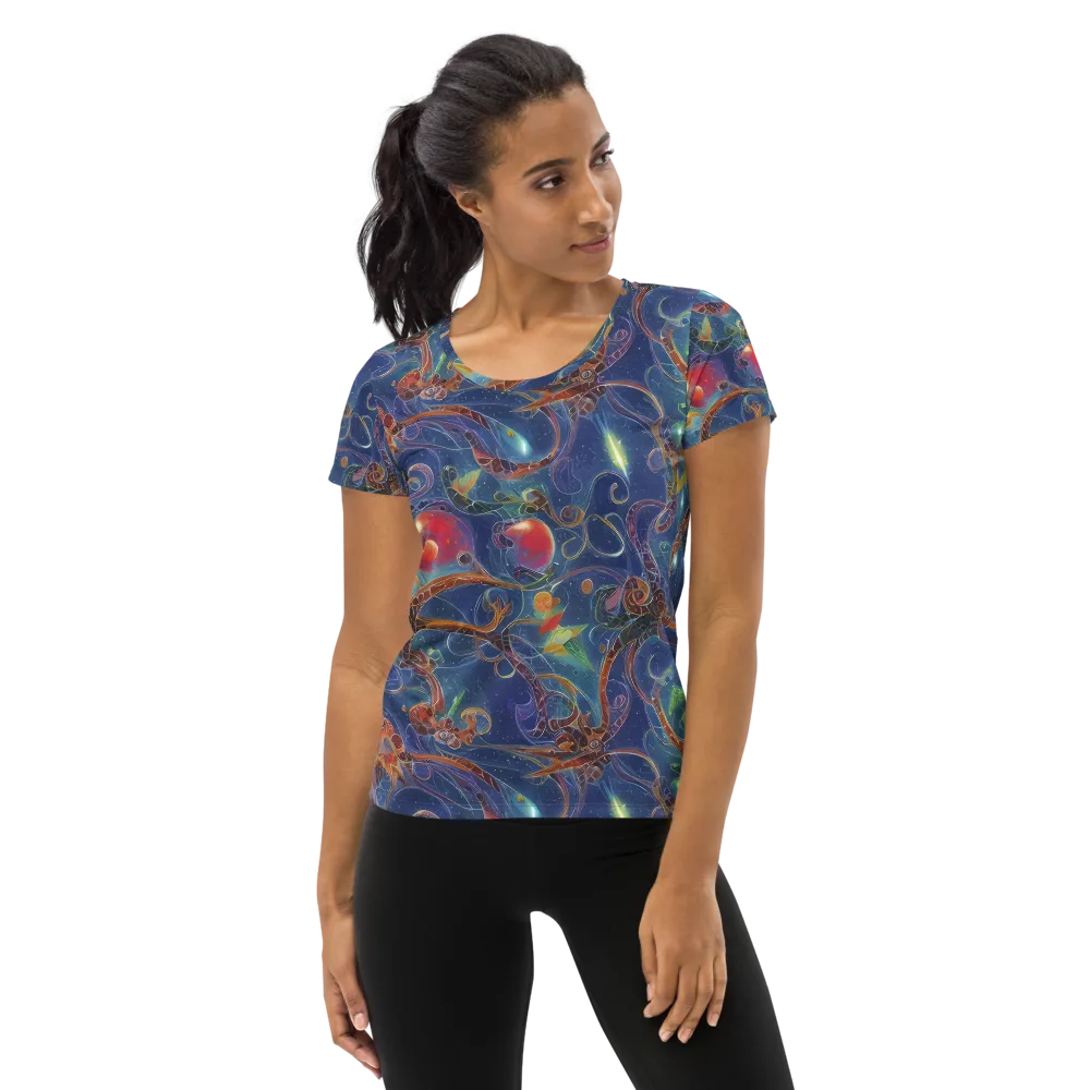 Sapphire Eden on Women's Athletic T-Shirt — Front