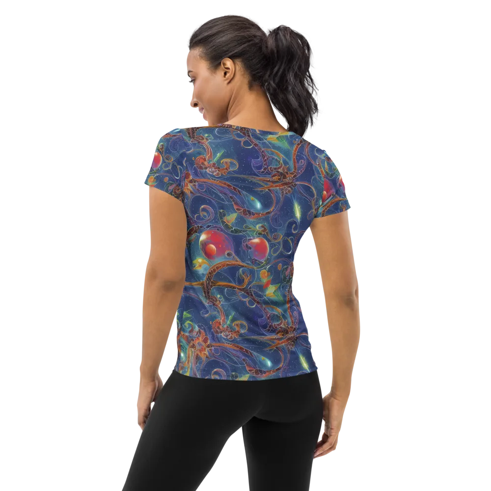 Sapphire Eden on Women's Athletic T-Shirt — Back