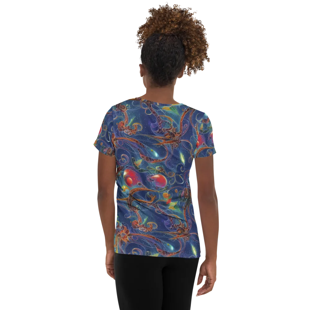 Sapphire Eden on Women's Athletic T-Shirt — Back