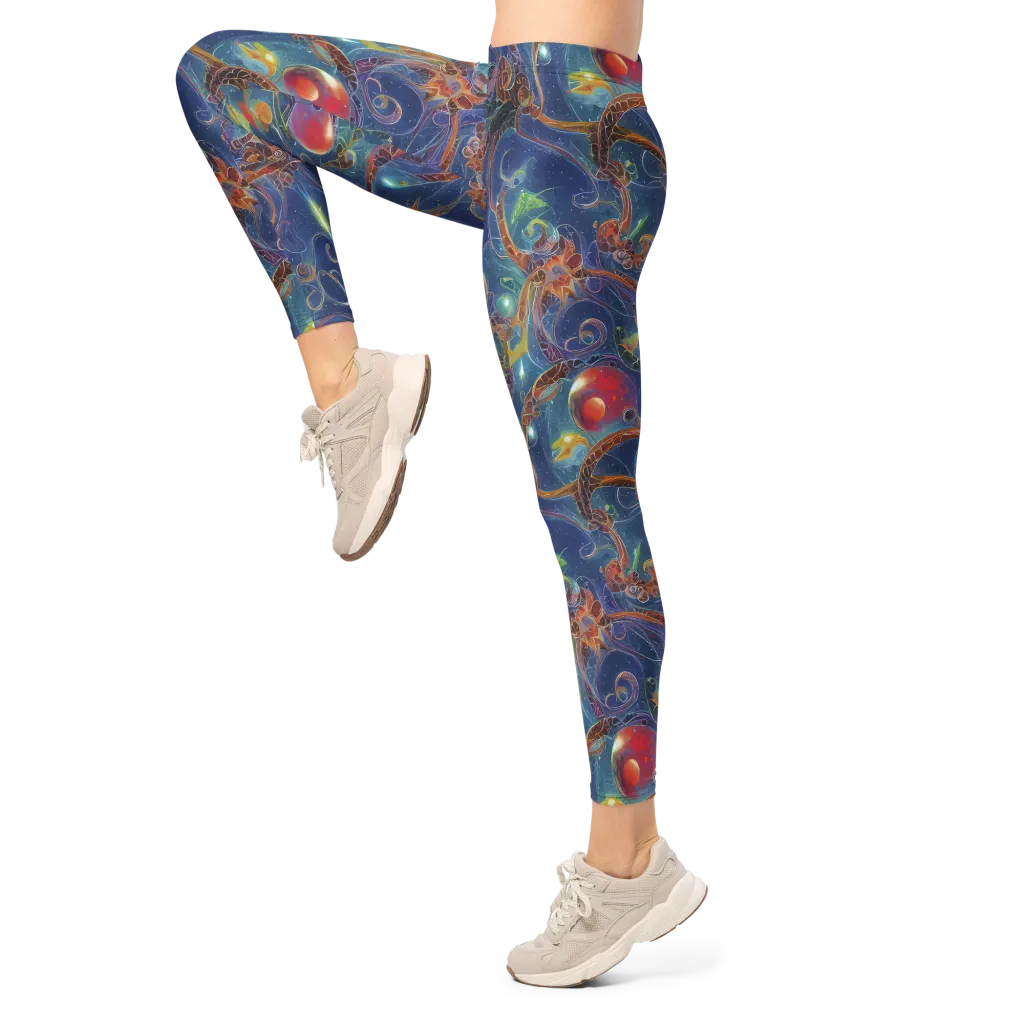 Sapphire Eden on Leggings — Left