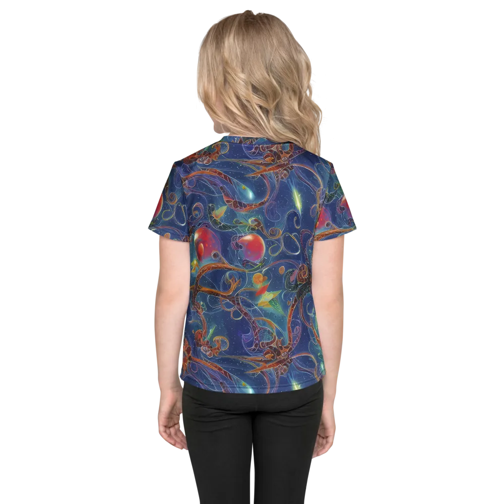 Sapphire Eden on Kids Crew Neck T-Shirt — Back