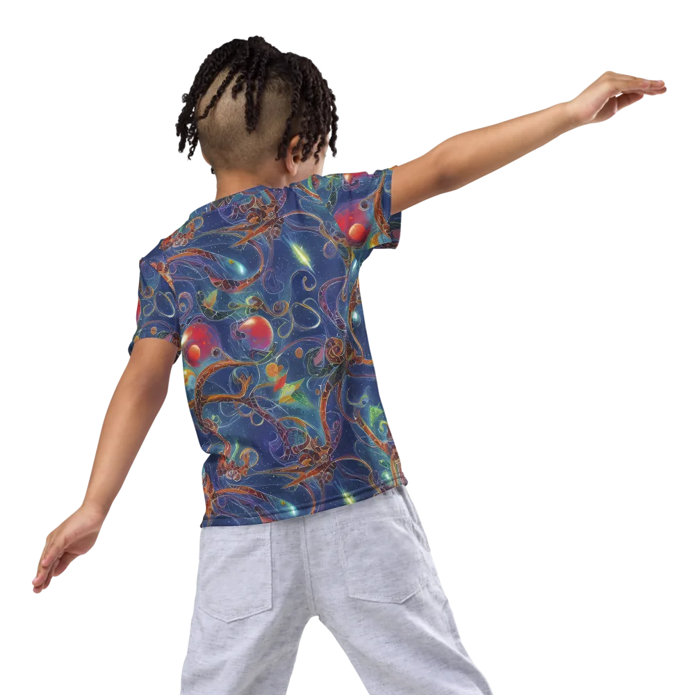 Sapphire Eden on Kids Crew Neck T-Shirt — Back