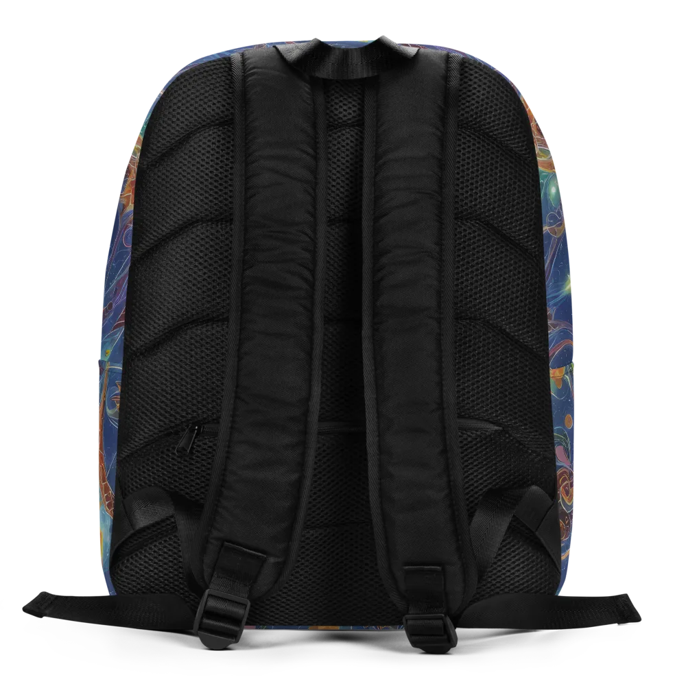 Sapphire Eden on Minimalist Backpack — Back