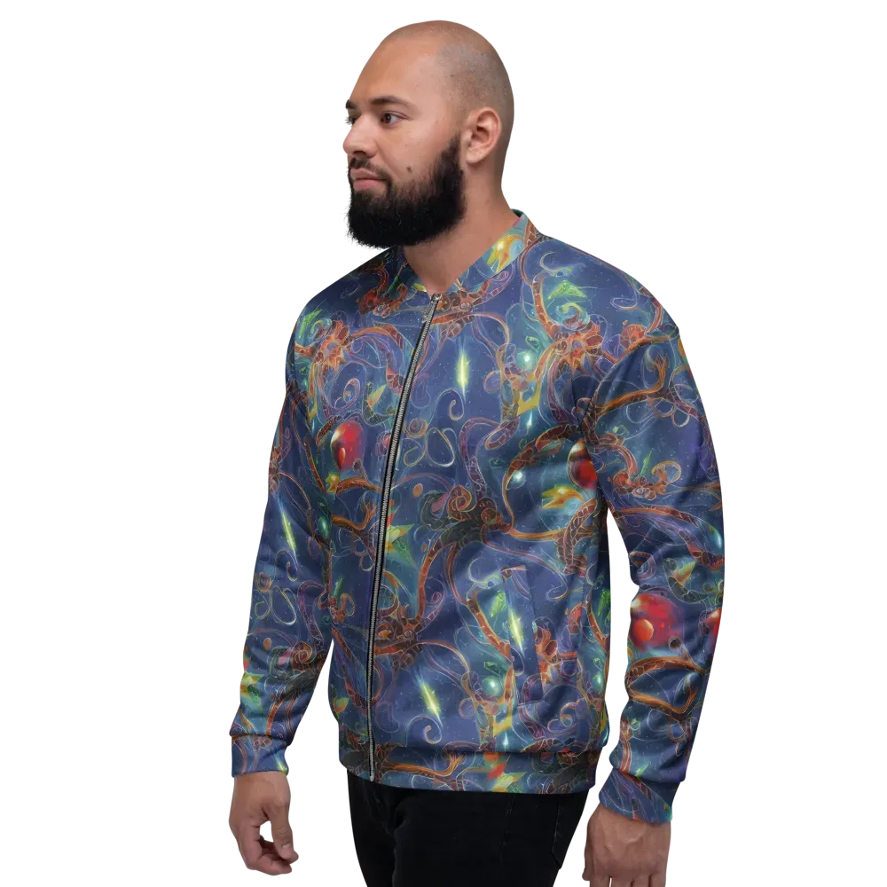 Sapphire Eden on Bomber Jacket — Left