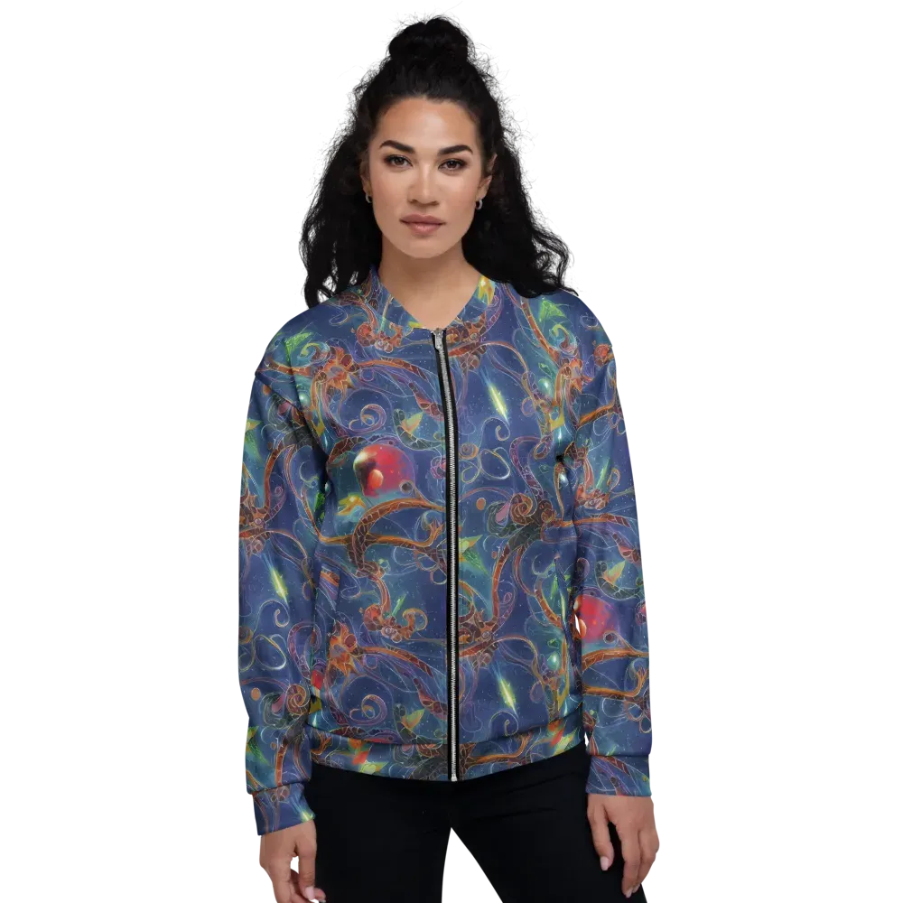 Sapphire Eden on Bomber Jacket — Front