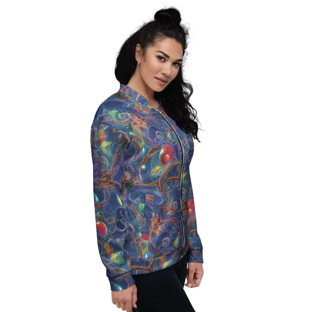 Sapphire Eden on Bomber Jacket — Right