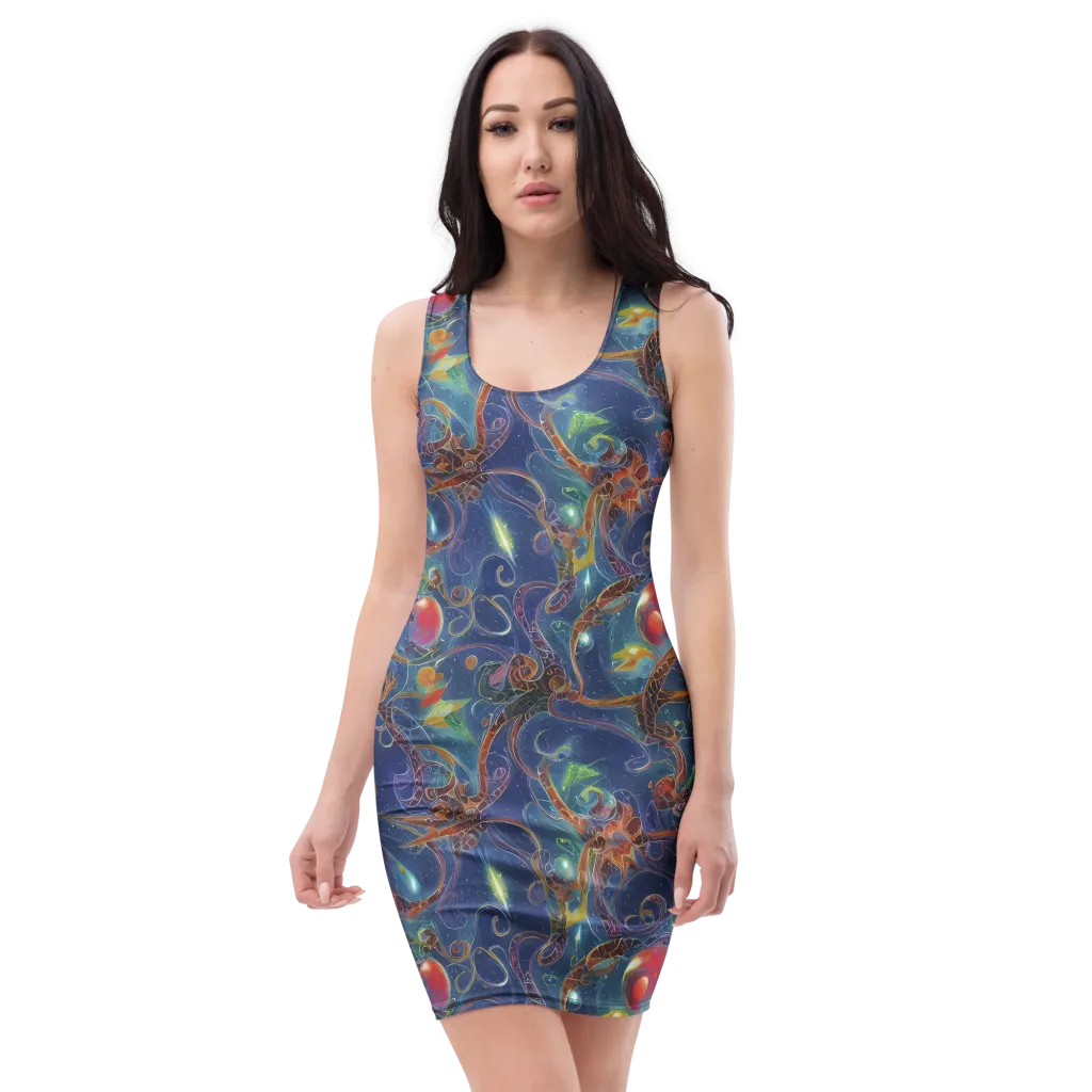 Sapphire Eden on Bodycon Dress — Front
