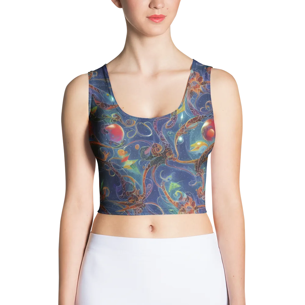 Sapphire Eden on Crop Top — Front