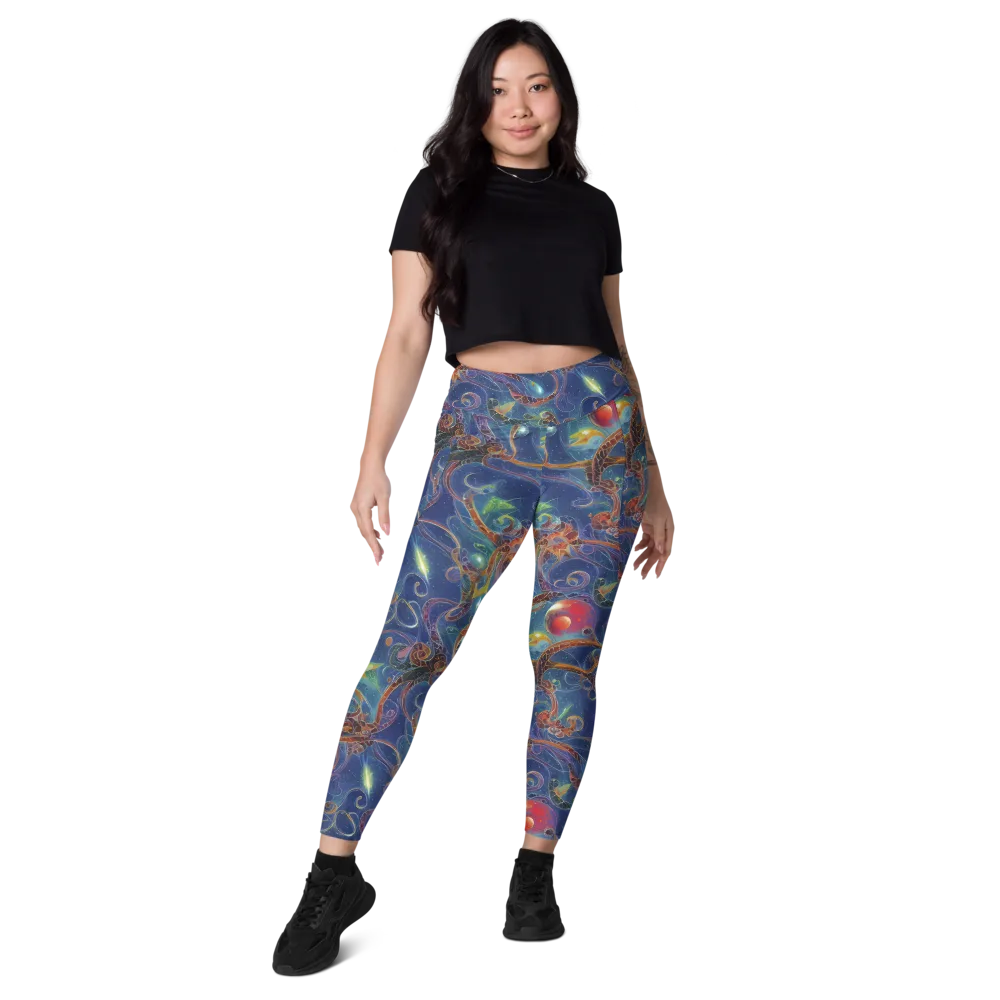 Sapphire Eden on Leggings with Pockets — Front