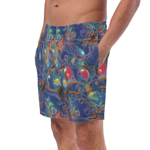 Sapphire Eden on a Swim Trunks