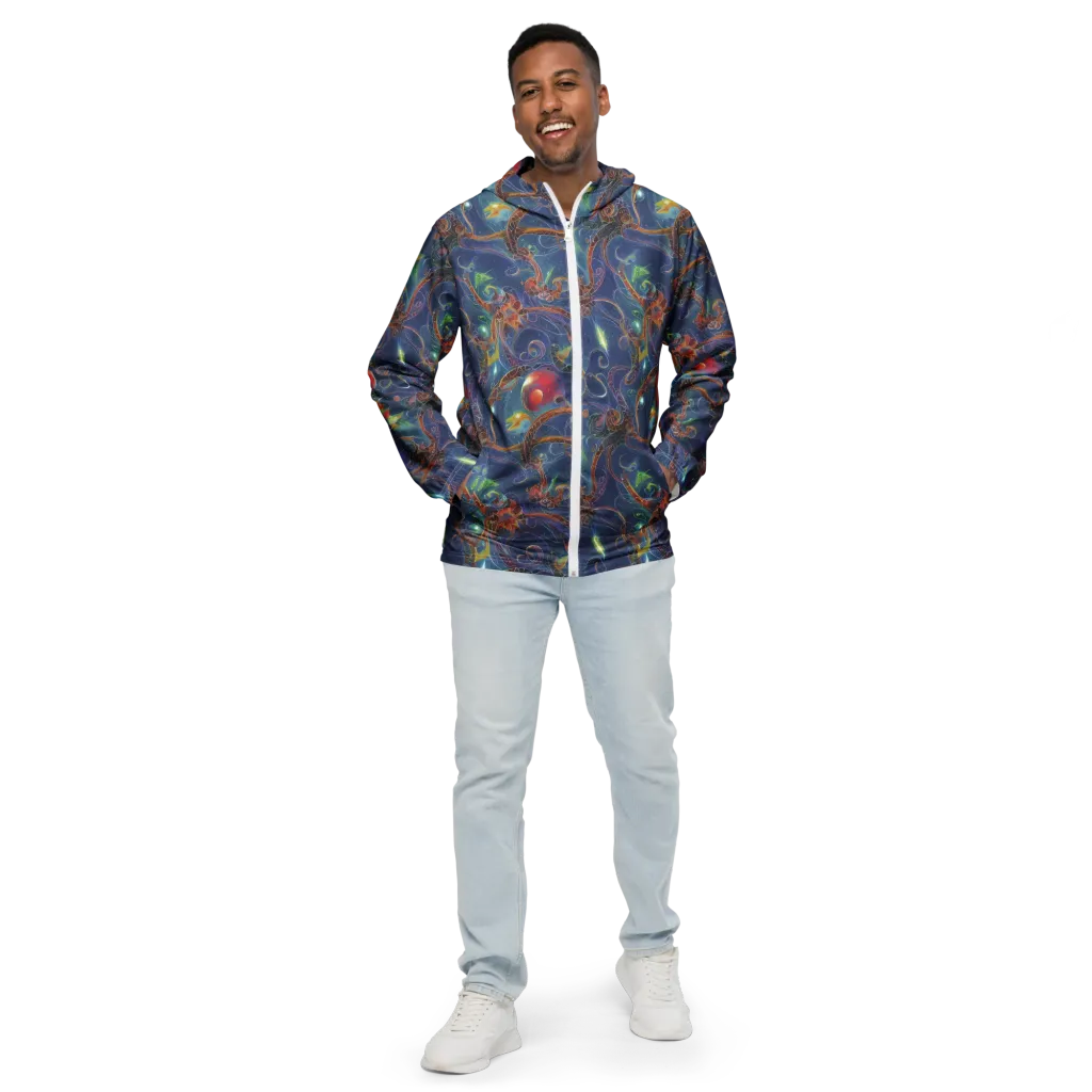 Sapphire Eden on Men's Windbreaker — Front