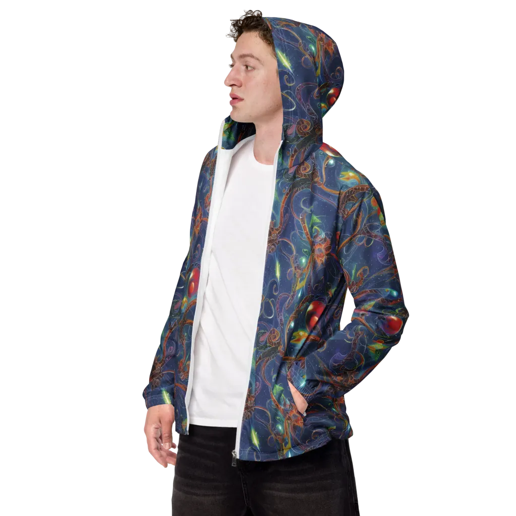 Sapphire Eden on Men's Windbreaker — Left Front