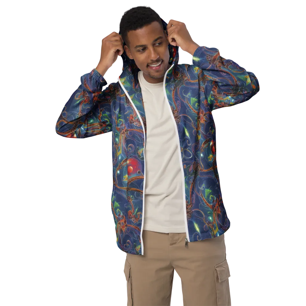 Sapphire Eden on Men's Windbreaker — Front