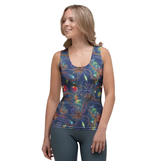 Sapphire Eden on a Women's Tank Top