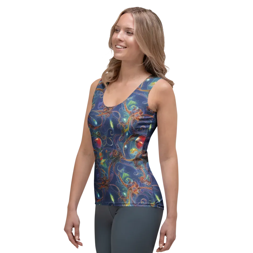 Sapphire Eden on Women's Tank Top — Left Front