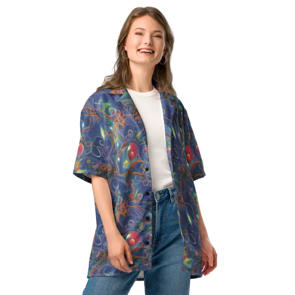Sapphire Eden on Button Shirt — Front