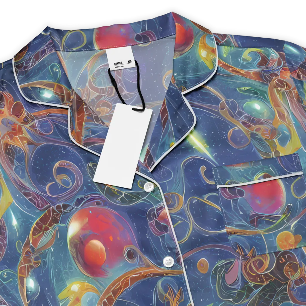 Sapphire Eden on Women's Short Sleeve Pajama Top — Product details