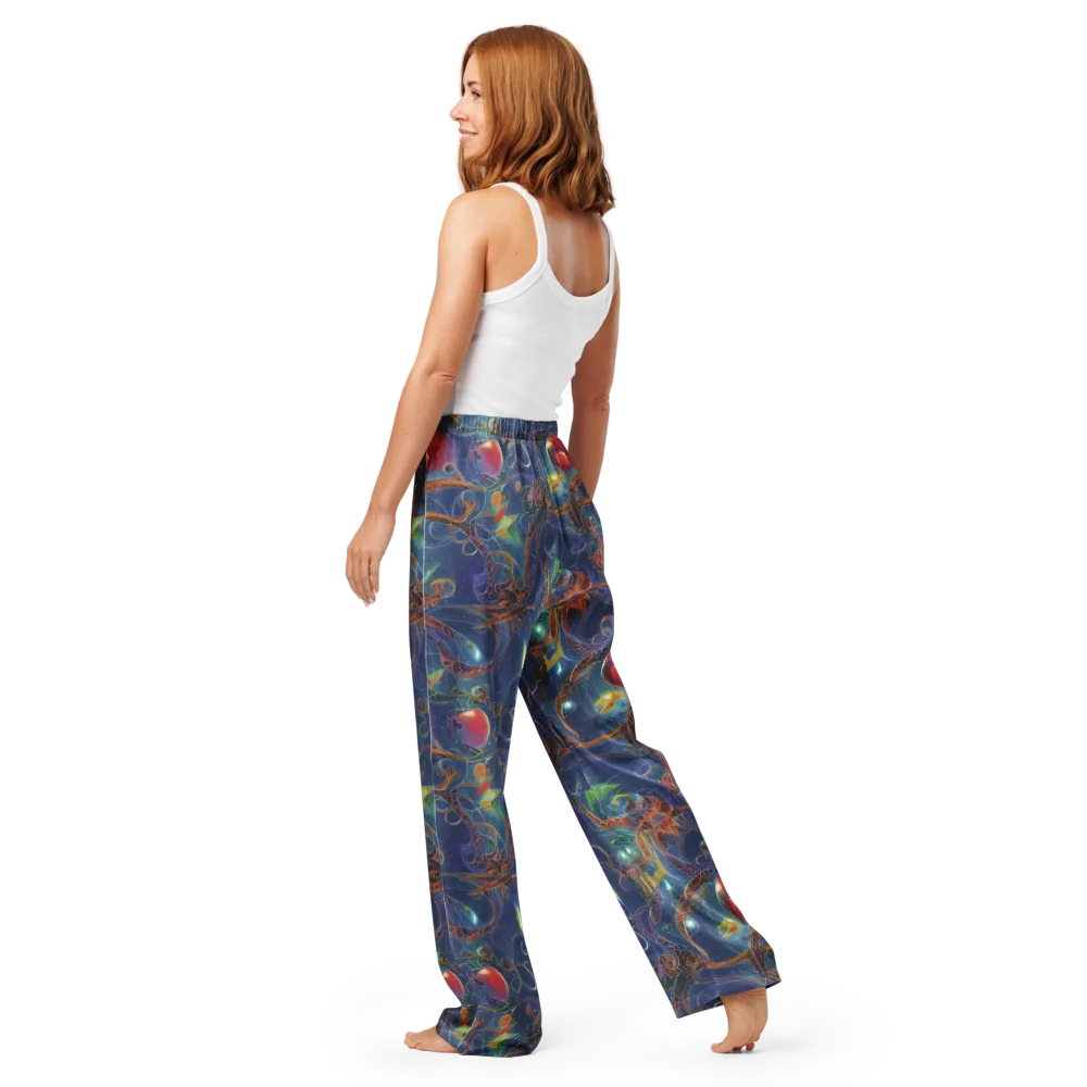 Sapphire Eden on Women's Pajama Pants — Back