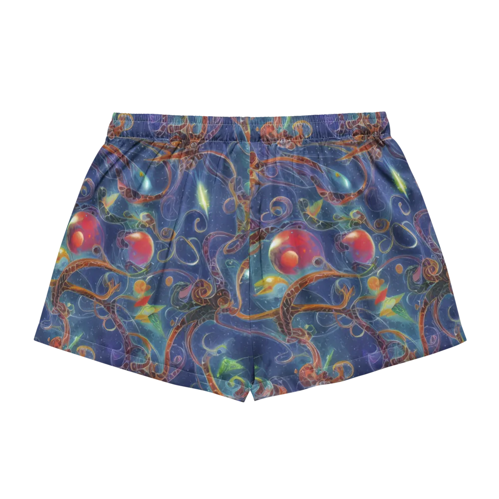 Sapphire Eden on Women's Pajama Shorts — Back