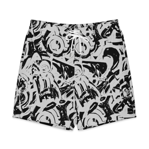 Inkstorm Bloom on a Men's Board Shorts