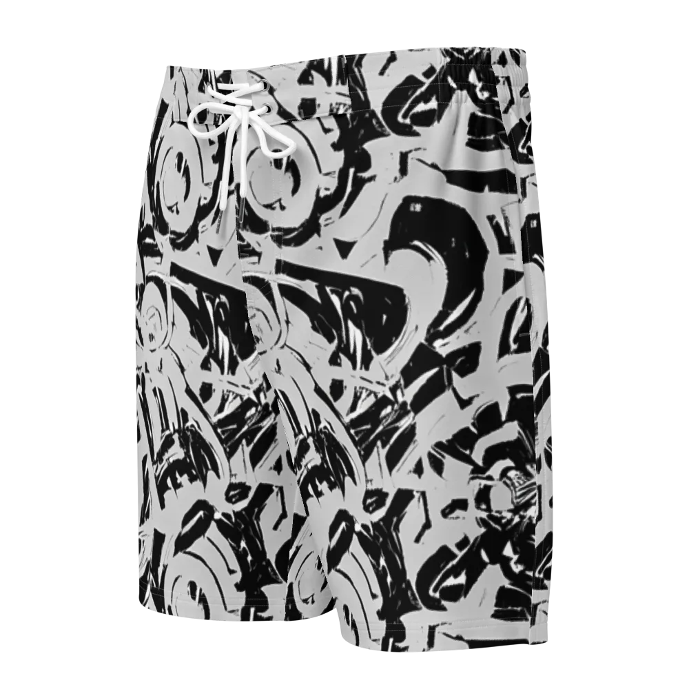 Inkstorm Bloom on Men's Board Shorts — Front