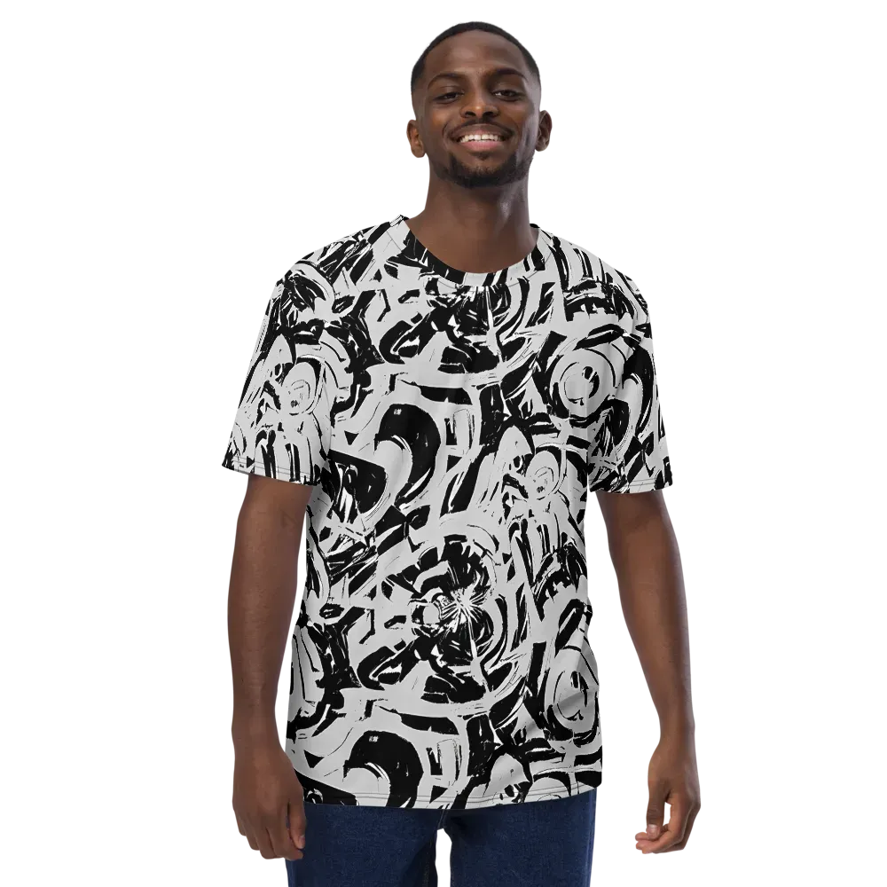 Inkstorm Bloom on Men's Crew Neck T-Shirt — Front