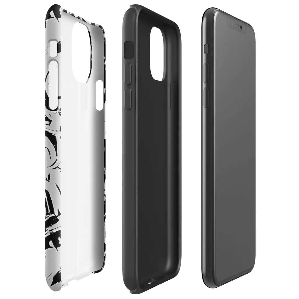 Inkstorm Bloom on Tough Case for iPhone® — Right