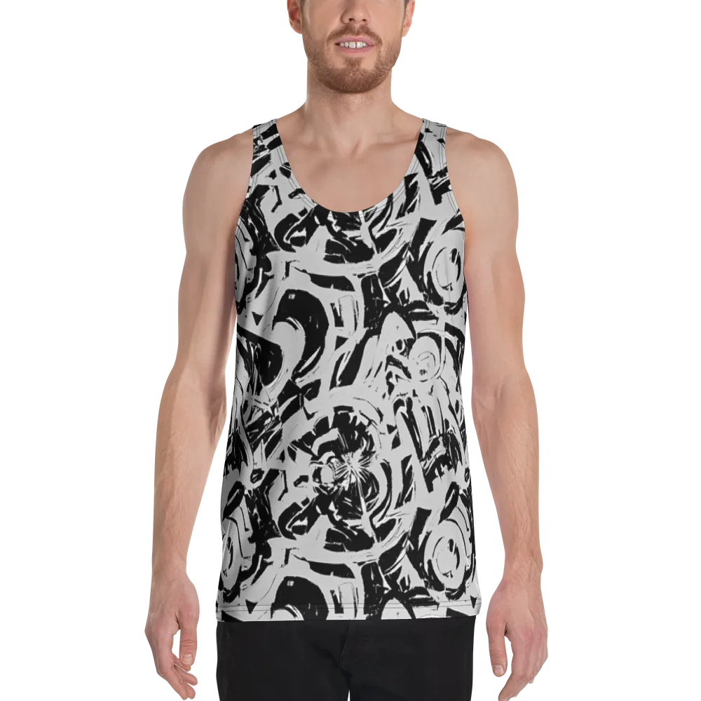 Inkstorm Bloom on Men's Tank Top — Front