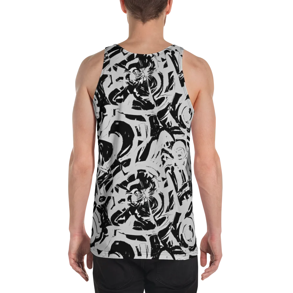 Inkstorm Bloom on Men's Tank Top — Back
