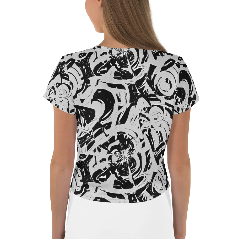 Inkstorm Bloom on Crop Tee — Back