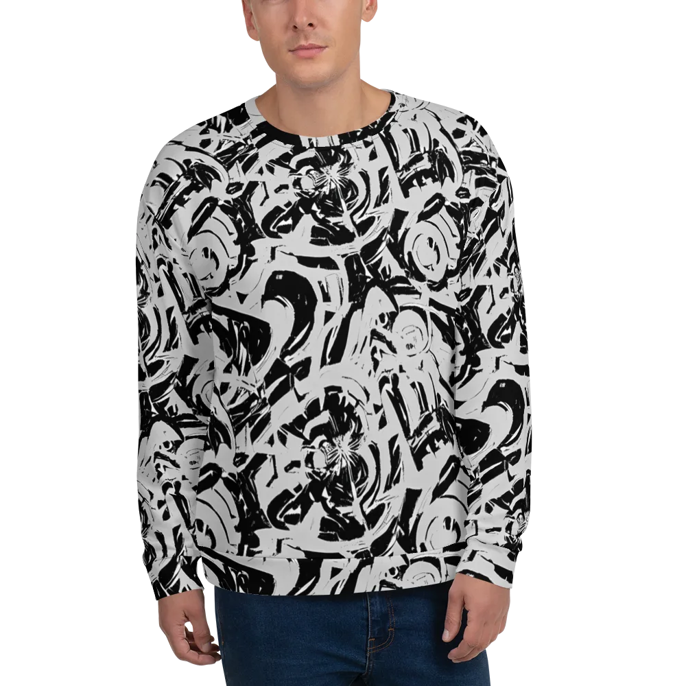 Inkstorm Bloom on Sweatshirt — Front