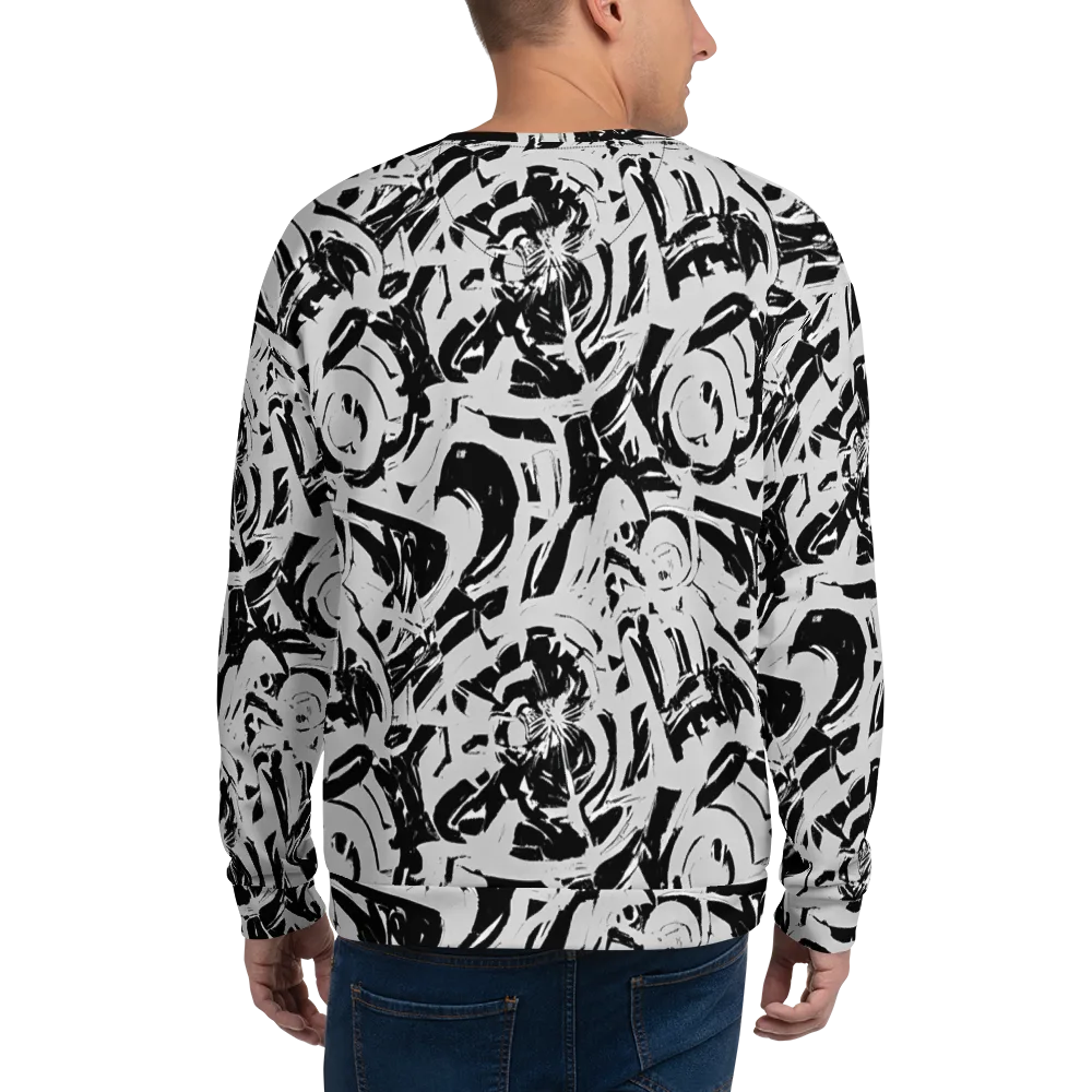 Inkstorm Bloom on Sweatshirt — Back