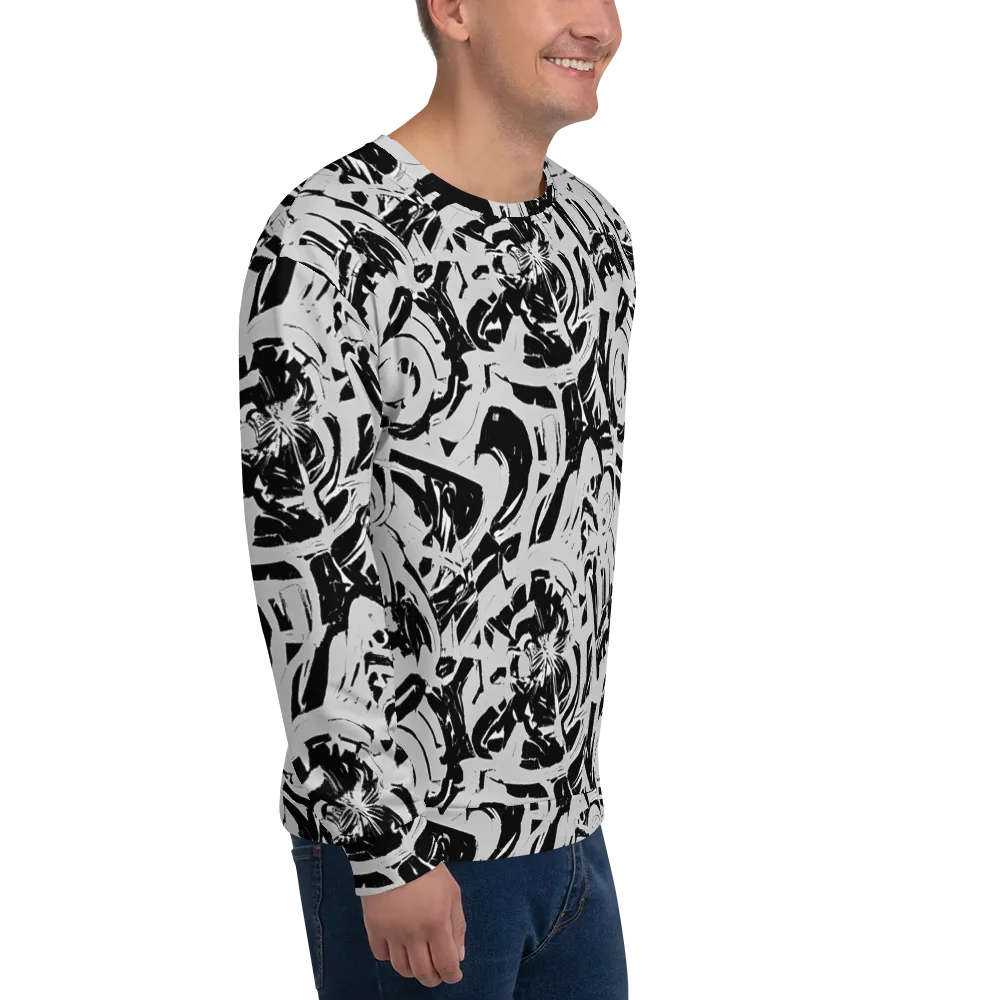 Inkstorm Bloom on Sweatshirt — Right Front