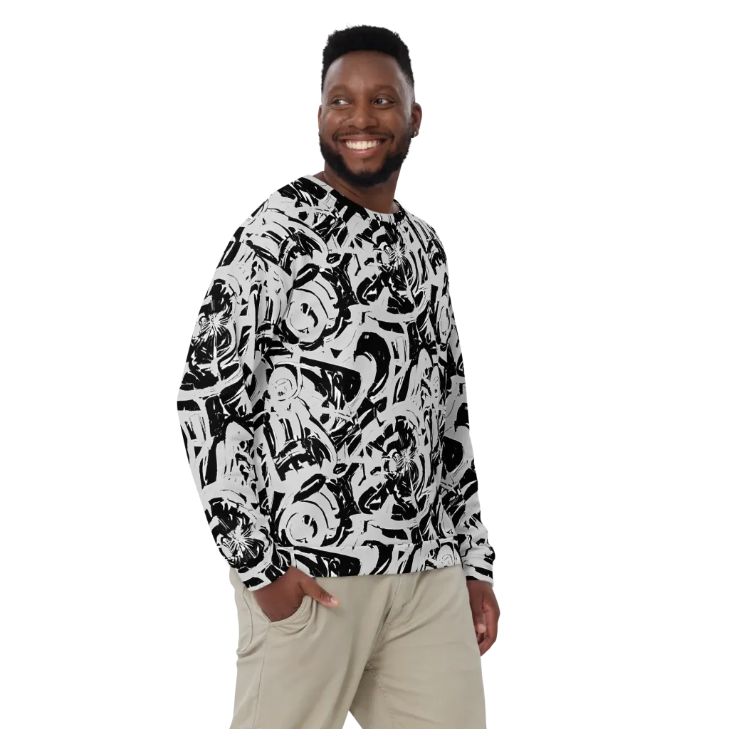Inkstorm Bloom on Sweatshirt — Front