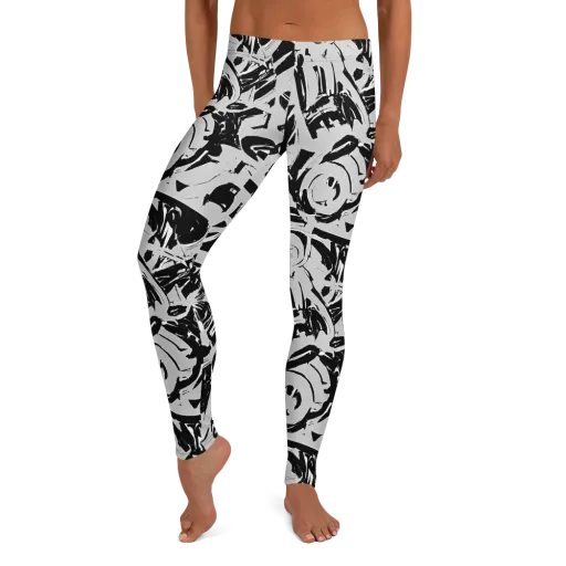 Inkstorm Bloom on a Leggings