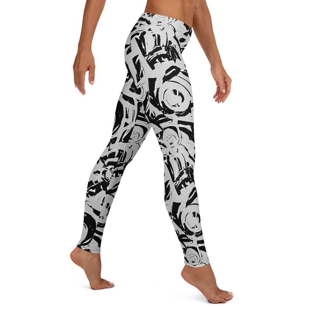 Inkstorm Bloom on Leggings — Right