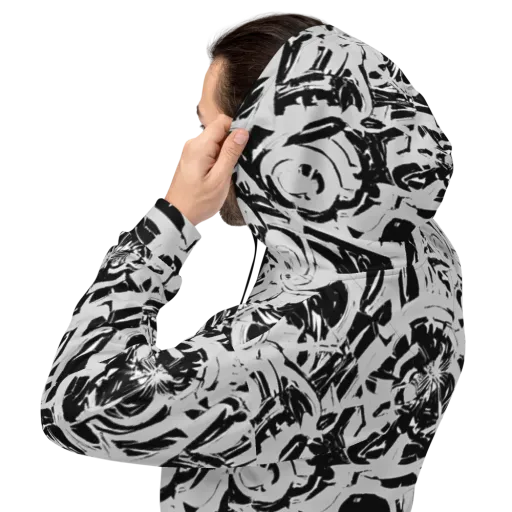 Inkstorm Bloom on a Hoodie